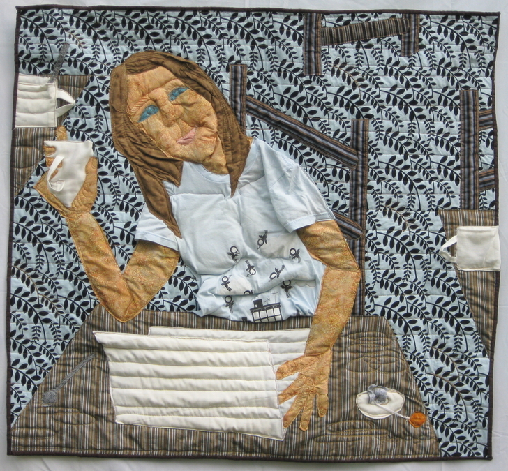 Girl Drinking Tea in a Coffee Shop
