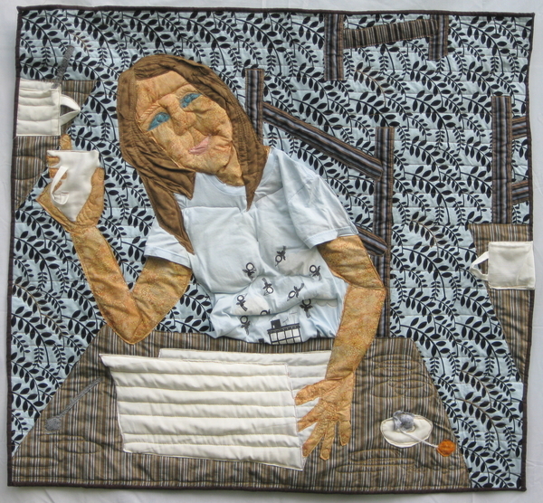 Girl Drinking Tea in a Coffee Shop